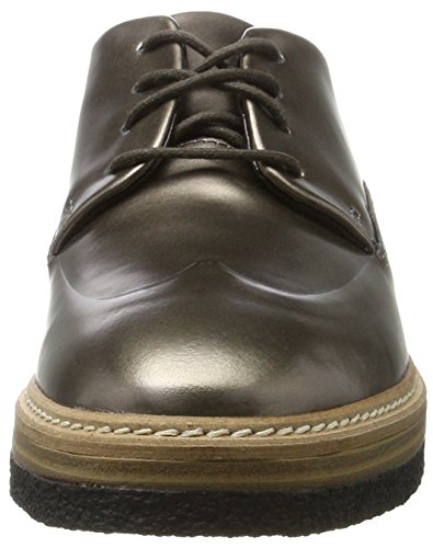 Clarks Zante Zara, Zapatos de Vestir Mujer, Beige (Pewter Metallic), 40 EU