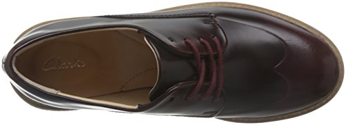 Clarks Zante Zara, Zapatos de Vestir para Mujer, Morado (Burgundy Leather), 41 EU