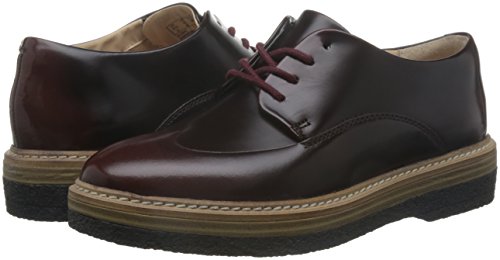 Clarks Zante Zara, Zapatos de Vestir para Mujer, Morado (Burgundy Leather), 41 EU