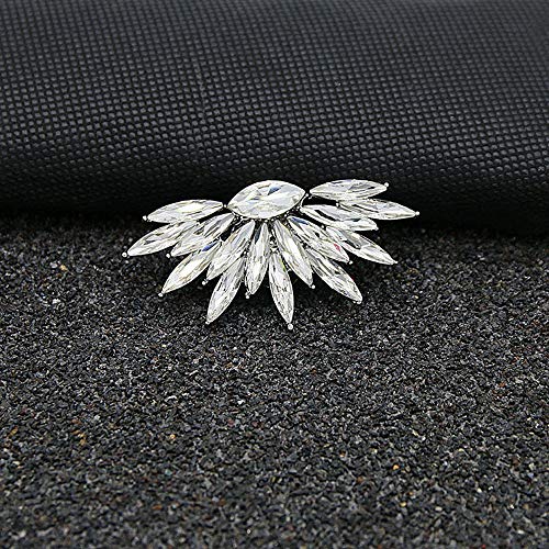 Clips de cristales para zapatos y ropa, 2 piezas de adorno de cristal para mujer, decoración de bodas, fiestas de graduación