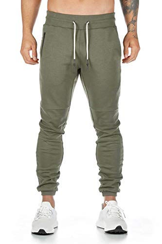 CMTOP Pantalón Jogger Slim Fit para Hombre Casual Jogging Algodón Hombre Pantalones Jogger Deportivo Entrenamiento Fitness