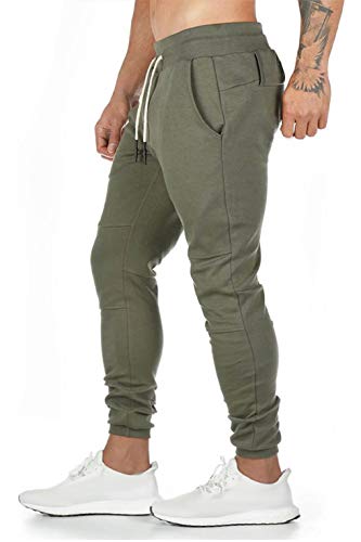 CMTOP Pantalón Jogger Slim Fit para Hombre Casual Jogging Algodón Hombre Pantalones Jogger Deportivo Entrenamiento Fitness