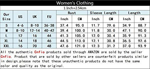 Cnfio - Blusa de verano para mujer, elegante, cuello de pico, manga larga, media manga, un solo color, diseño de camisa corta, minivestido de playa Azul marino. XL