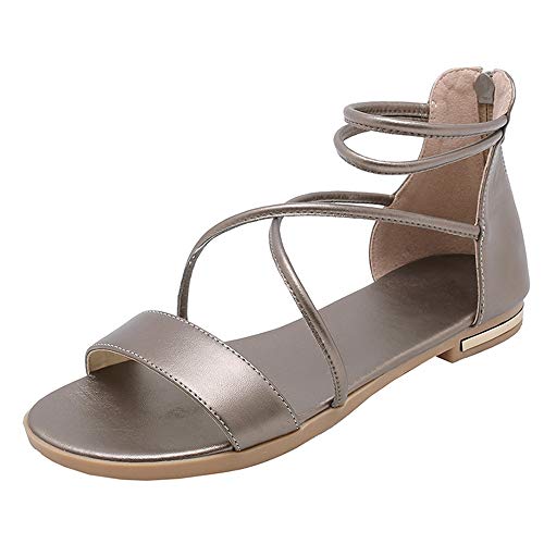 COCEY - Sandalias de Verano para Mujer, Color Negro, Talla 44 EU