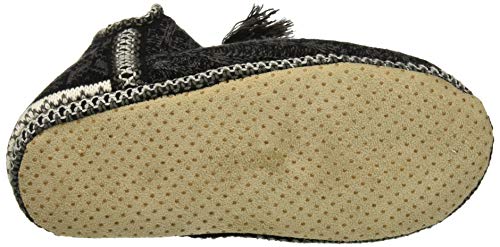 COFACE acogedora cabaña para Mujer con pompón Calientes gestrickte Zapatillas Maletero TPR Plantillas innengefüllt Zapato en 5 Colores