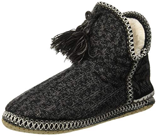 COFACE acogedora cabaña para Mujer con pompón Calientes gestrickte Zapatillas Maletero TPR Plantillas innengefüllt Zapato en 5 Colores