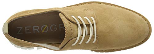 Cole Haan Zerogrand Stitchout Oxford, Zapatos de Cordones Derby Hombre, Beige (Amphora Suede/Ivory Amphora Suede/Ivory), 45 EU