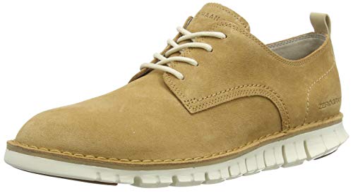 Cole Haan Zerogrand Stitchout Oxford, Zapatos de Cordones Derby Hombre, Beige (Amphora Suede/Ivory Amphora Suede/Ivory), 45 EU