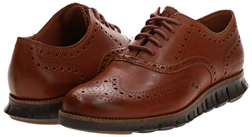 Cole Haan Zerogrand Wingtip, Zapatos de Cordones Oxford para Hombre, (British Tan Leather/Java British Tan/Java), 42 EU