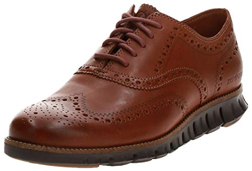 Cole Haan Zerogrand Wingtip, Zapatos de Cordones Oxford para Hombre, (British Tan Leather/Java British Tan/Java), 42 EU
