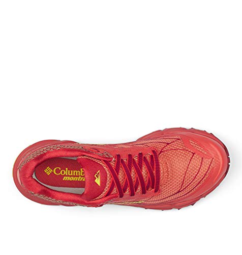 Columbia CALDORADO III, Zapatillas de Trail Running Mujer, Naranja, Amarillo (Faded Peach, Acid Yellow), 37 EU