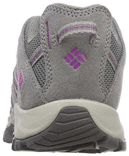 Columbia Canyon Point, Zapatillas de Senderismo Mujer, Gris, Violeta (Charcoal, Intense Violet), 38 EU