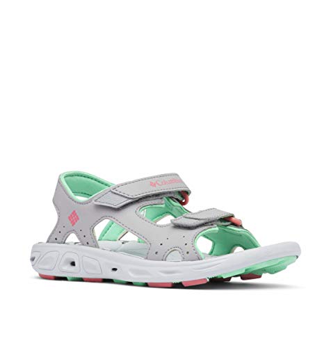 Columbia Childrens TECHSUN Vent, Sandalias, Gris (Steam, Coral Bloom 088), 28 EU