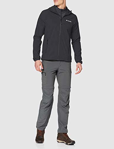 Columbia Heather Canyon, Chaqueta Softshell, Hombre, Negro (Black), XL
