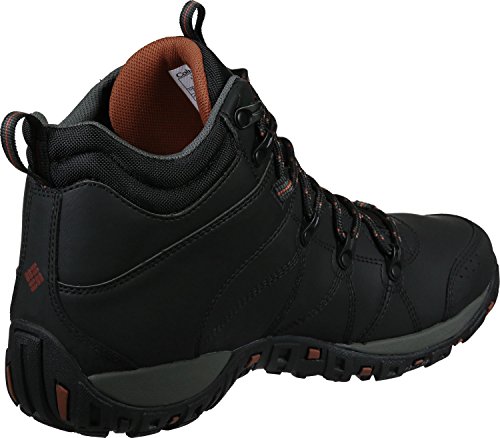 Columbia Peakfreak Venture Mid Waterproof Omni-Heat Zapatos para hombre , Negro(Black, Sanguine), 43 EU