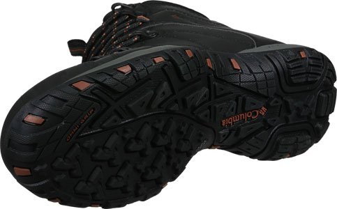 Columbia Peakfreak Venture Mid Waterproof Omni-Heat Zapatos para hombre , Negro(Black, Sanguine), 43 EU