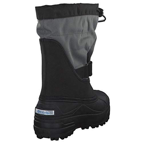 Columbia Powderbug Plus II Botas de nieve para niños, Negro(Black Hyper Blue), 32 EU