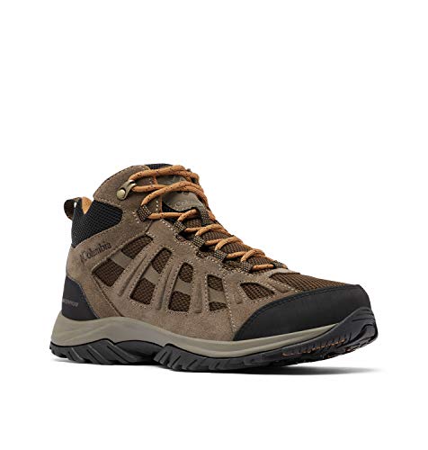 Columbia Redmond III Mid Waterproof, Zapatillas para Caminar Hombre, Alce cordobés, 46 EU