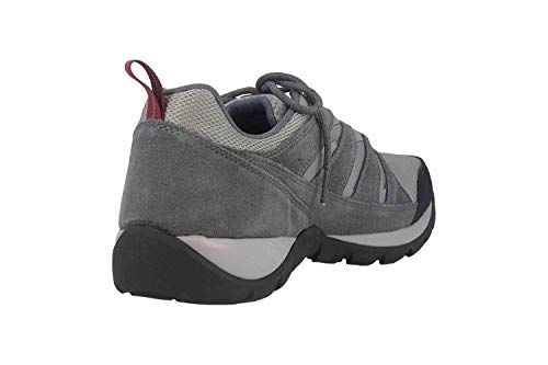 Columbia Redmond V2, Zapatos de Senderismo Impermeables Hombre, Gris, Rojo (Monument, Red Jasper), 43 EU