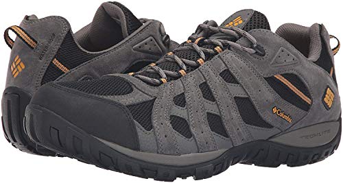 Columbia Redmond Waterproof, Zapatillas de Senderismo Hombre, Negro (Black/Squash), 41 EU