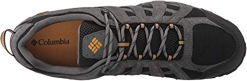 Columbia Redmond Waterproof, Zapatillas de Senderismo Hombre, Negro (Black/Squash), 41 EU