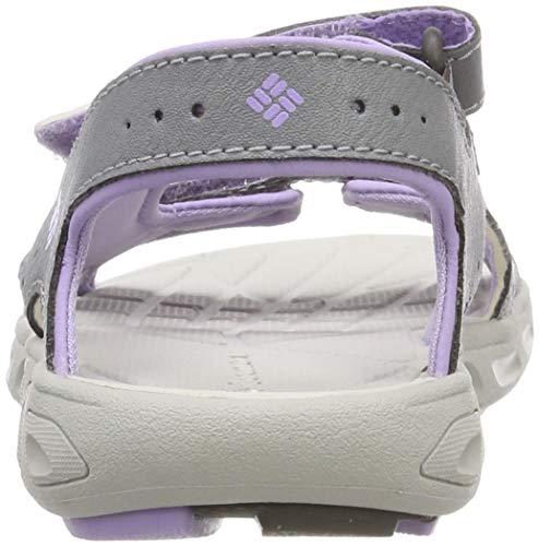 Columbia Techsun™ Vent, Sandalias Niñas, Gris (Tradewinds Grey, White Violet), 25 EU