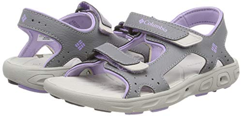 Columbia Techsun™ Vent, Sandalias Niñas, Gris (Tradewinds Grey, White Violet), 25 EU