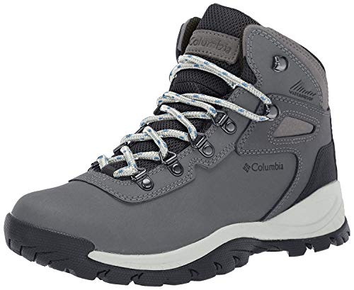 Columbia Women's Newton Ridge Plus, Botas para Senderismo Mujer, Piedra Rotura Cool Wave, 40.5 EU
