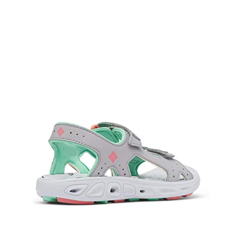 Columbia Youth TECHSUN Vent, Sandalias Niños, Gris (Steam, Coral Bloom 088), 36 EU