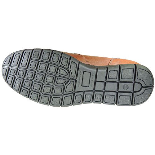 COMODO'SPORT 074 Zapato Mocasín Confortable Tipo 24 Horas Ancho y Blando para Hombre Brandy Talla 41