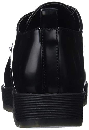 Conguitos Blucher Charol con Cordones, Zapatos Derby para Niñas, Negro (Negro 20), 33 EU