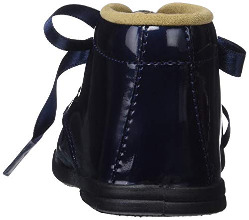 Conguitos Botín Charol con Cordones, Botas Slouch Unisex niño, Azul (Marino 2), 24 EU