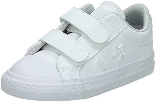 Converse Lifestyle Star Player Ev 2V Ox, Zapatillas de Estar por casa Unisex niños, Blanco (White 100), 20 EU
