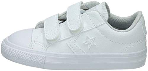 Converse Lifestyle Star Player Ev 2V Ox, Zapatillas de Estar por casa Unisex niños, Blanco (White 100), 20 EU