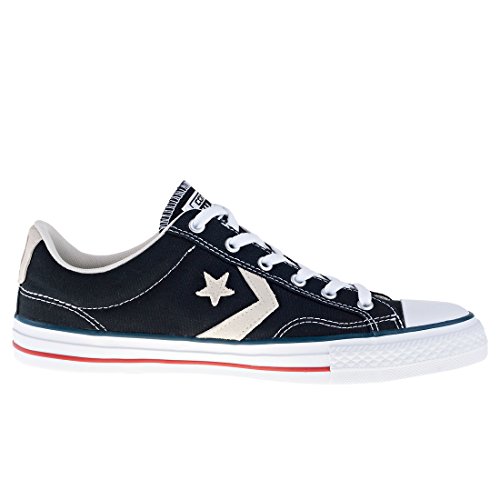 Converse Lifestyle Star Player Ox Canvas, Zapatillas de Deporte Unisex Adulto, Negro (Black/Milk 009), 42 EU