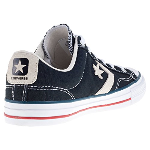 Converse Lifestyle Star Player Ox Canvas, Zapatillas de Deporte Unisex Adulto, Negro (Black/Milk 009), 42 EU