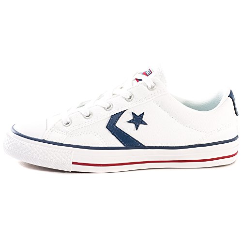 Converse Lifestyle Star Player Ox, Zapatillas Hombre, Blanco White White Navy 111, 44 EU