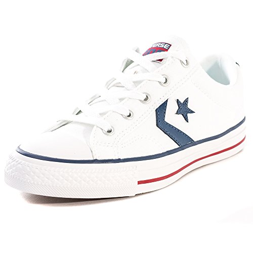 Converse Lifestyle Star Player Ox, Zapatillas Hombre, Blanco White White Navy 111, 44 EU