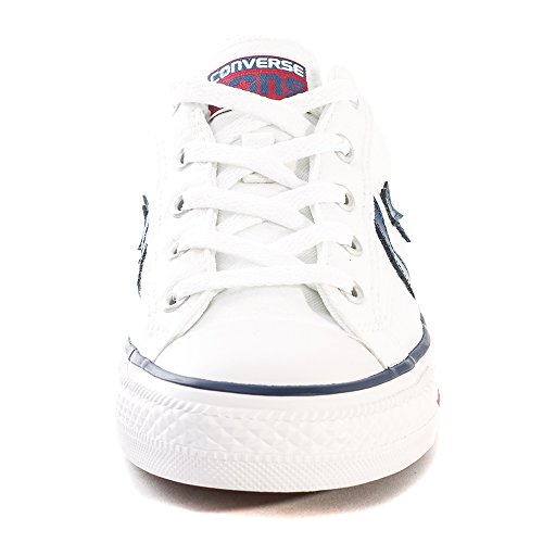 Converse Lifestyle Star Player Ox, Zapatillas Hombre, Blanco White White Navy 111, 44 EU