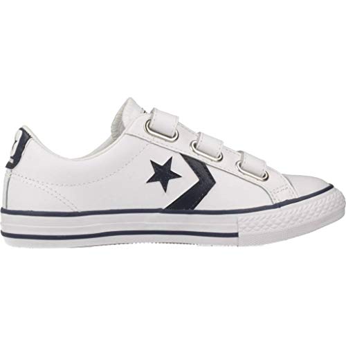 Converse Lifestyle Star Plyr 3V Ox, Zapatillas Unisex niño, Multicolor (White/Navy 111), 29 EU