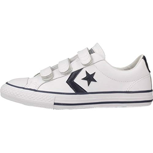 Converse Lifestyle Star Plyr 3V Ox, Zapatillas Unisex niño, Multicolor (White/Navy 111), 29 EU