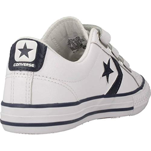 Converse Lifestyle Star Plyr 3V Ox, Zapatillas Unisex niño, Multicolor (White/Navy 111), 29 EU