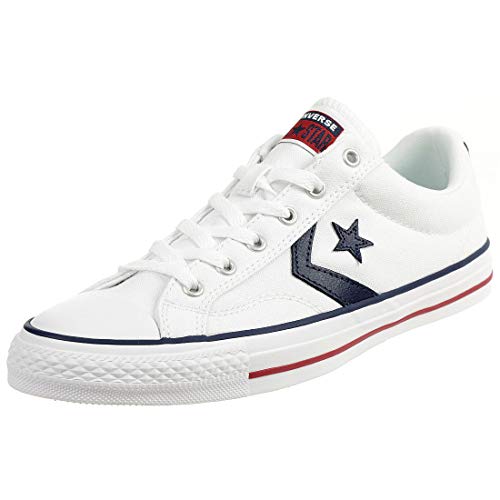 Converse Star Player Adulte Core Canvas Ox - Zapatillas deportivas, unisex, Blanco (Blanc/Noir), 38 EU