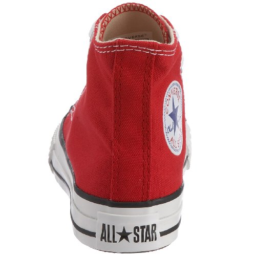 Converse Youths Chuck Taylor All Star Hi Zapatillas de tela, Unisex - Infantil, Rojo, 27