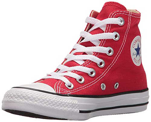 Converse Youths Chuck Taylor All Star Hi Zapatillas de tela, Unisex - Infantil, Rojo, 27