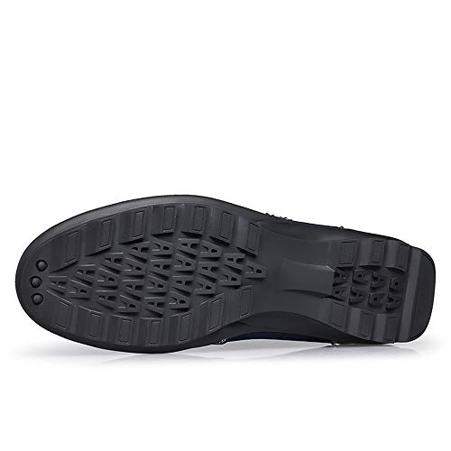 COOJOY Zapatos de Vestir para Hombre Casuales Lace-up Mocasines Plano Mesh Loafers Zapatillas de Conducción