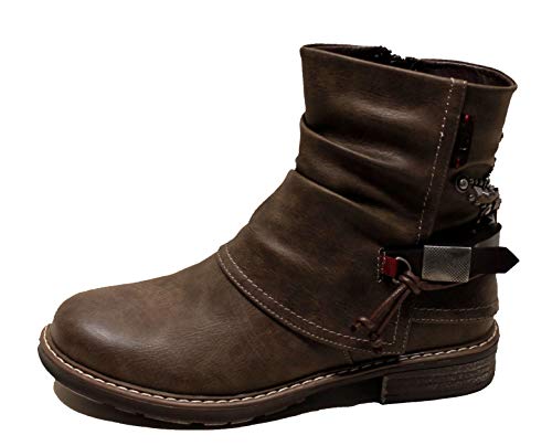 Coolway Botin Clei para Mujeres, Talla 38, Color Taupe