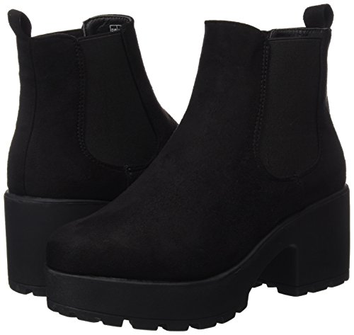 COOLWAY Irby, Botas Chelsea Mujer, Negro (Black 000), 37 EU
