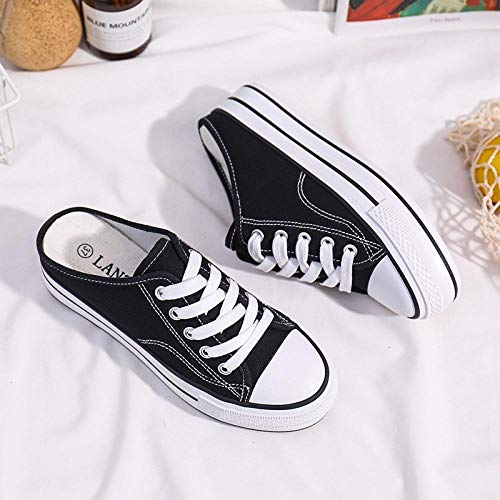 COQUI Sandalia Hombre,2020 nuevos Zapatos de Lona Perezosos de Suela Alta Medio Arrastre sin tacón Zapatos Casuales Zapatos de Plataforma Deportiva para Estudiantes de un Pedal-Amarillo_39