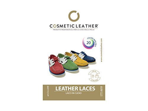 Cosmetic Leather Cordones de cuero color negro para zapatos, botas, 120 cm